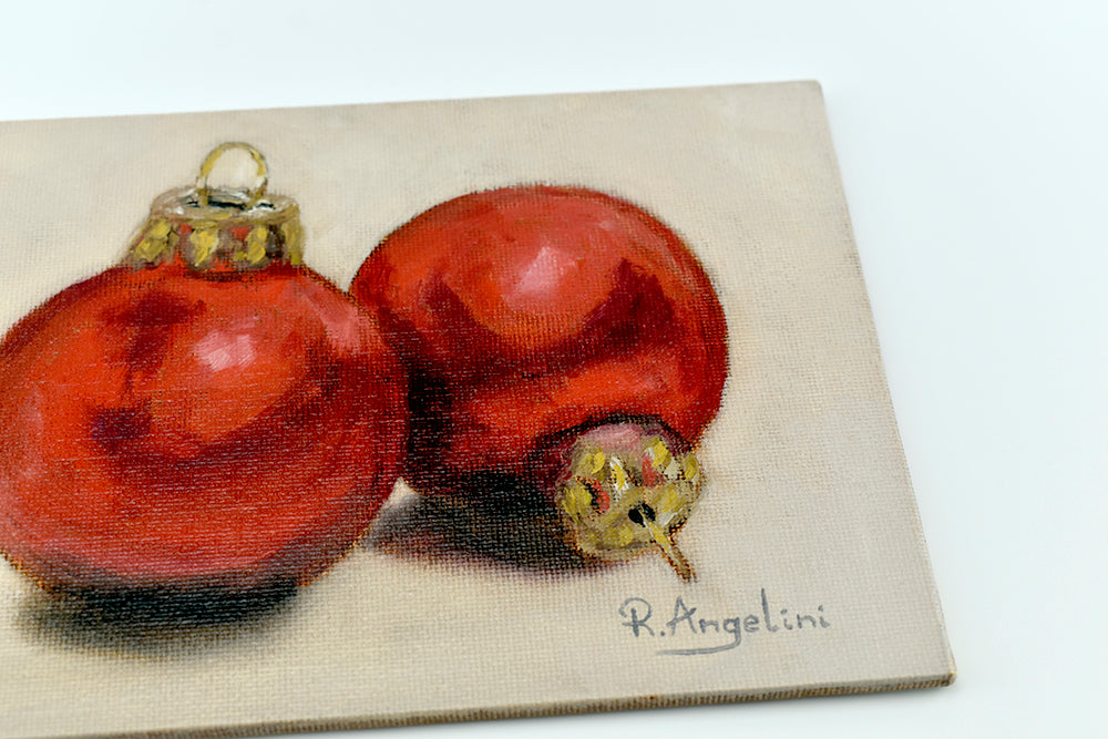 Red Baubles - Original Artwork