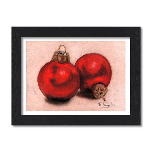 Red Baubles | Still Life Art Print