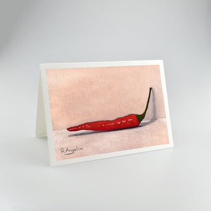 Red Bird's Eye Chilli - A5 Greetings Cards