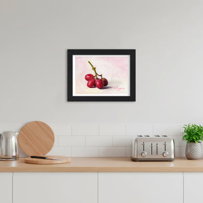 Red Grapes | Still Life Art Print