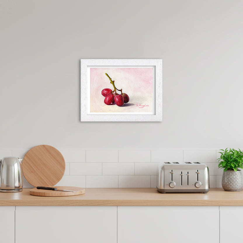 Red Grapes | Still Life Art Print