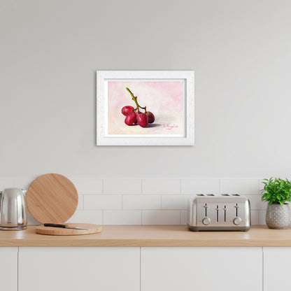 Red Grapes | Still Life Art Print