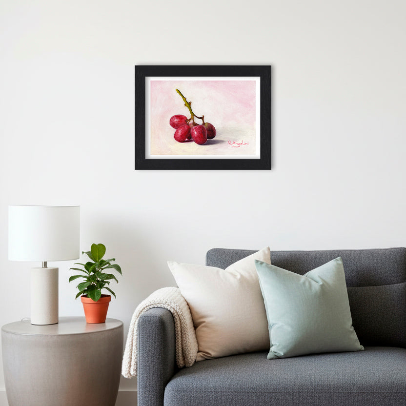 Red Grapes | Still Life Art Print