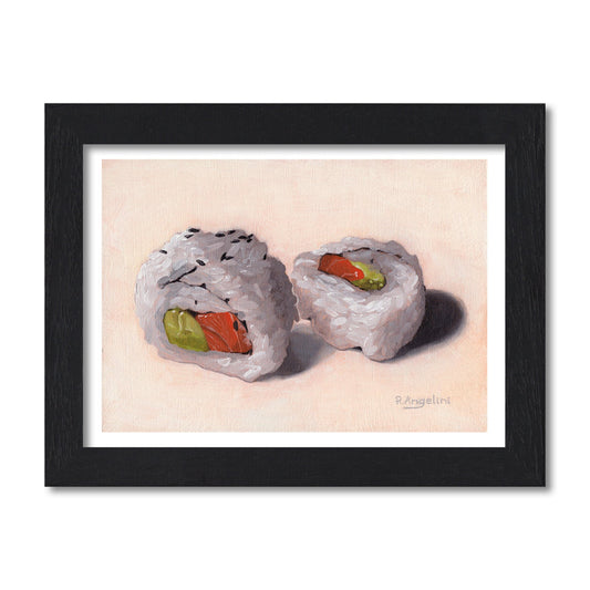 Salmon Avocado Sushi Rolls | Still Life Art Print