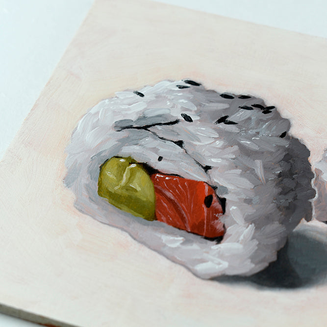 Salmon Avocado Sushi Rolls - Original Artwork