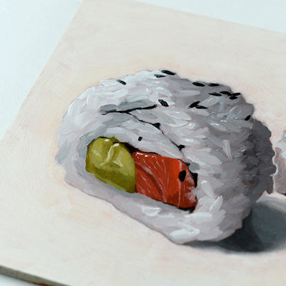 Salmon Avocado Sushi Rolls - Original Artwork
