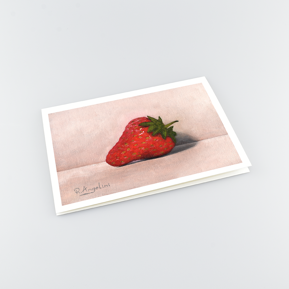 Strawberry - A5 Greetings Cards Top Down