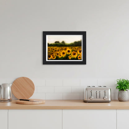 Sunflower Field | Landscape Art Print
