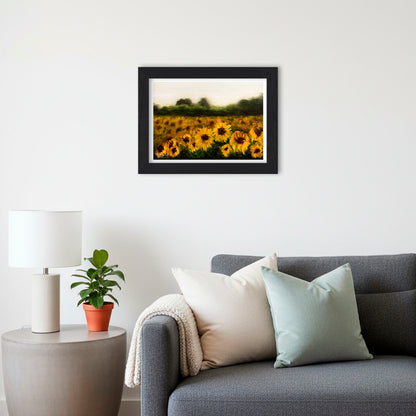 Sunflower Field | Landscape Art Print