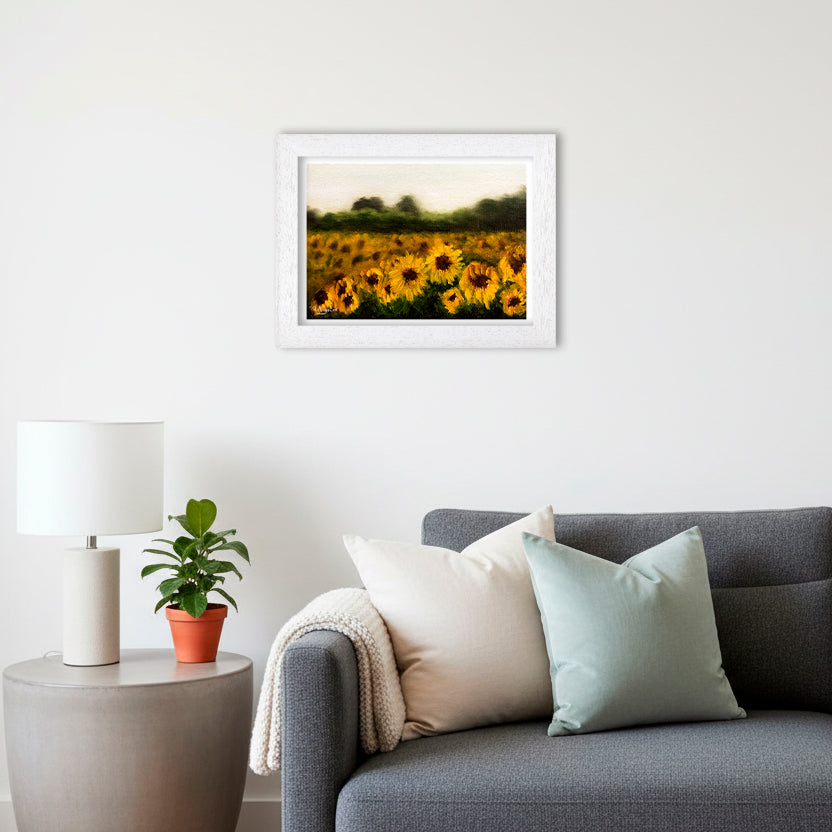 Sunflower Field | Landscape Art Print