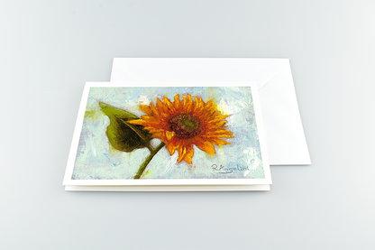 Sunflower - A5 Greetings Cards with Envelope 