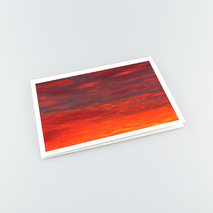 Sunset - A5 Greetings Cards Top Down