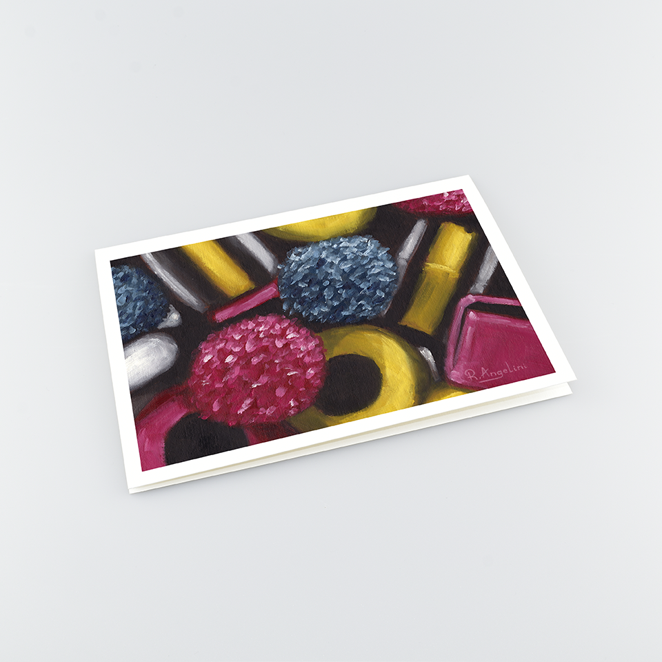 Sweets - A5 Greetings Cards Top Down