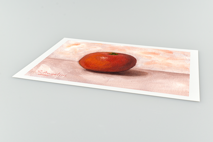 Tangerine Giclee Art Print Close Up