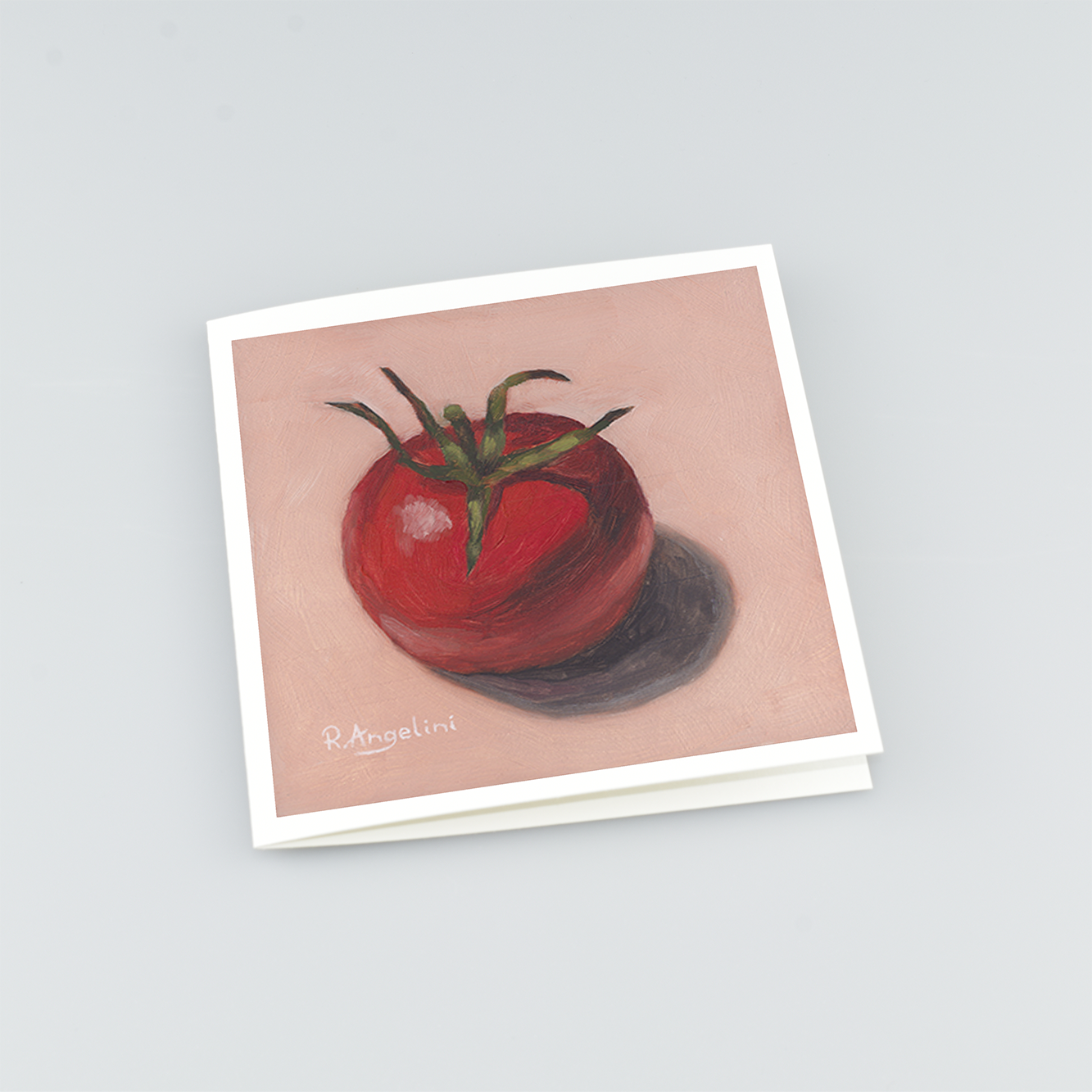 Tomato - Square Greetings Cards Top Down