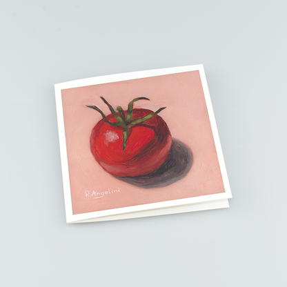 Tomato - Square Greetings Cards Top Down
