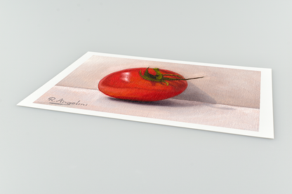 Tomato Giclee Art Print Close Up