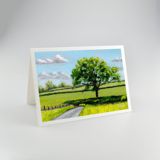 Tree and Country Road - A5 Greetings Cards