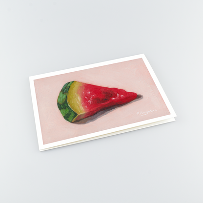 Watermelon Slice - A5 Greetings Cards Top Down