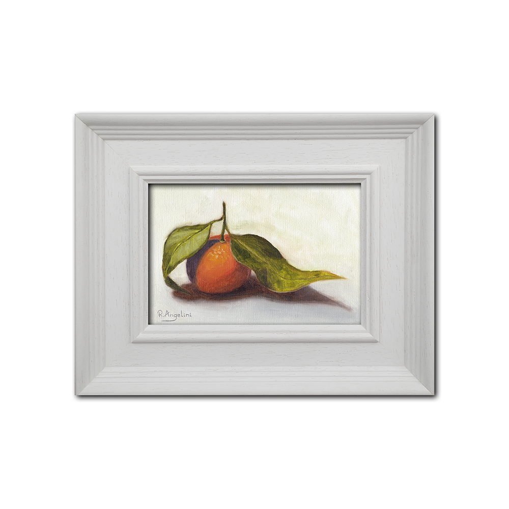 White Framed Clementine - Original Artwork