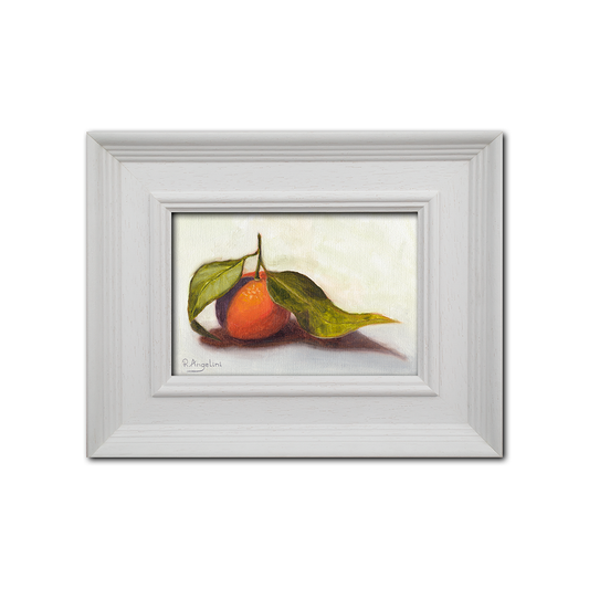 White Framed Clementine - Original Artwork