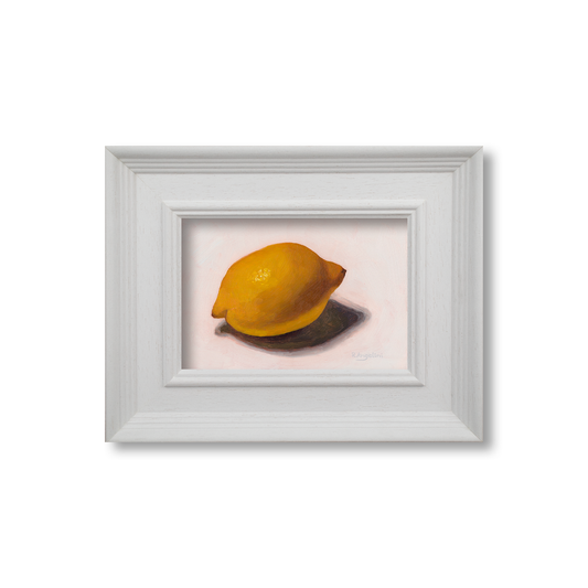 White Framed Lemon - Original Artwork
