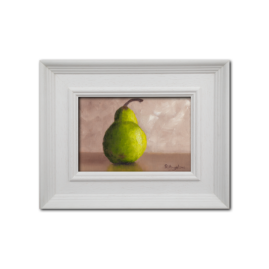 White Framed Pear - Original Artwork