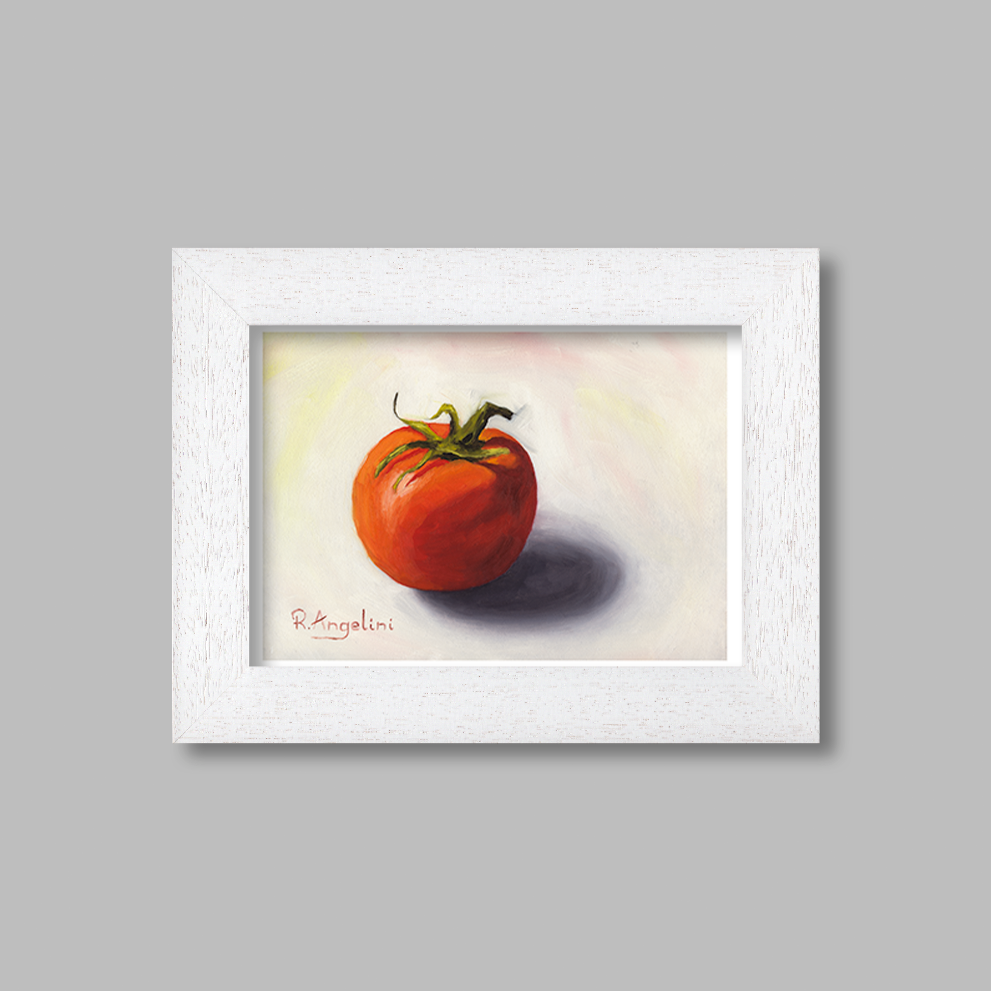 White Framed Tomato 2 Giclee Art Print