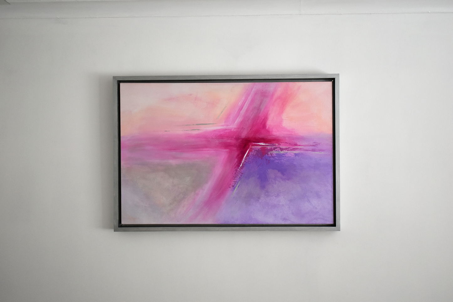 'Pink Cruciform' - Abstract Painting - Original Mixed Media Painting - Rhys Angelini