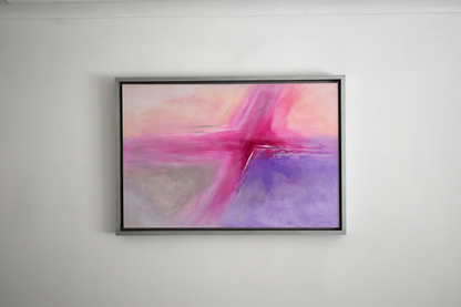 Pink Cruciform - Abstract Painting - Original Mixed Media Painting