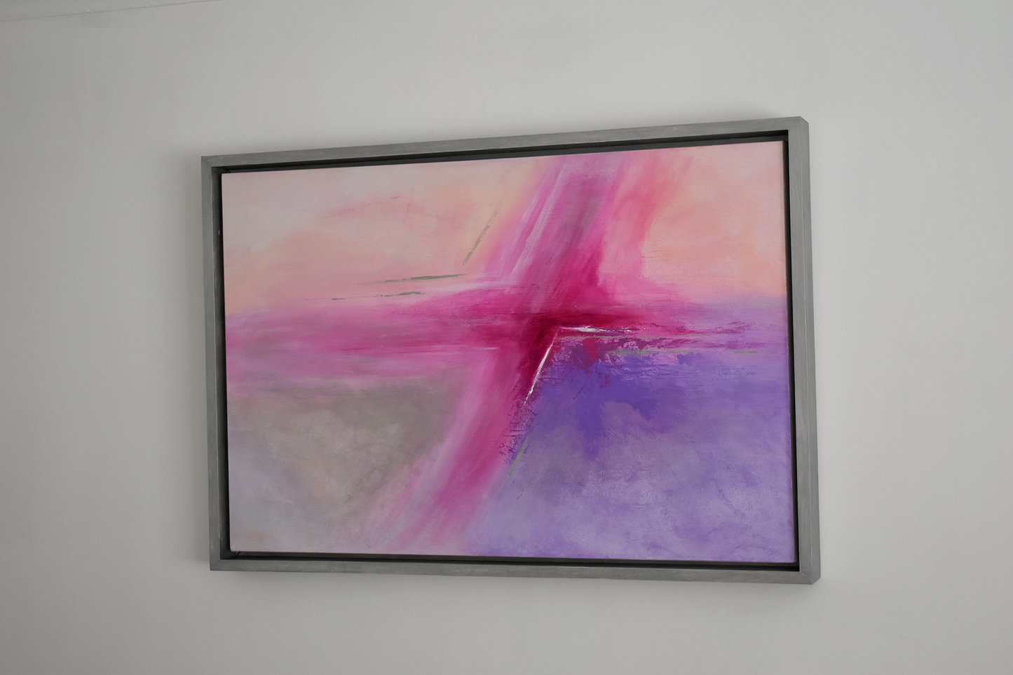 'Pink Cruciform' - Abstract Painting - Original Mixed Media Painting - Rhys Angelini